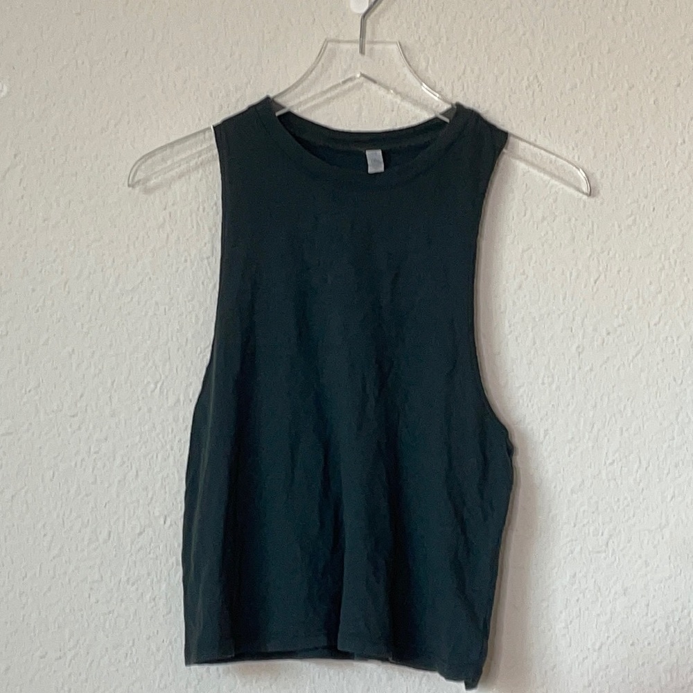 ALO Yoga Dark Gray Racerback Tank Top